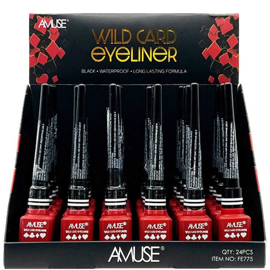 Amuse Delineador De Ojos | Delineador De Ojos Wild Card Amuse - Venta Al Por Mayor Display 24 Unidades (Fe775)