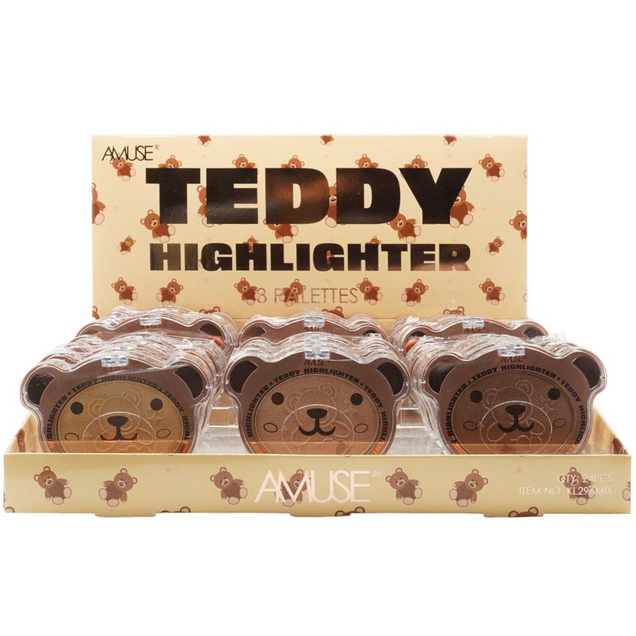 Amuse Iluminadores | Iluminador Teddy Amuse - Venta Al Por Mayor Display 24 Unidades (Kl296Mix)