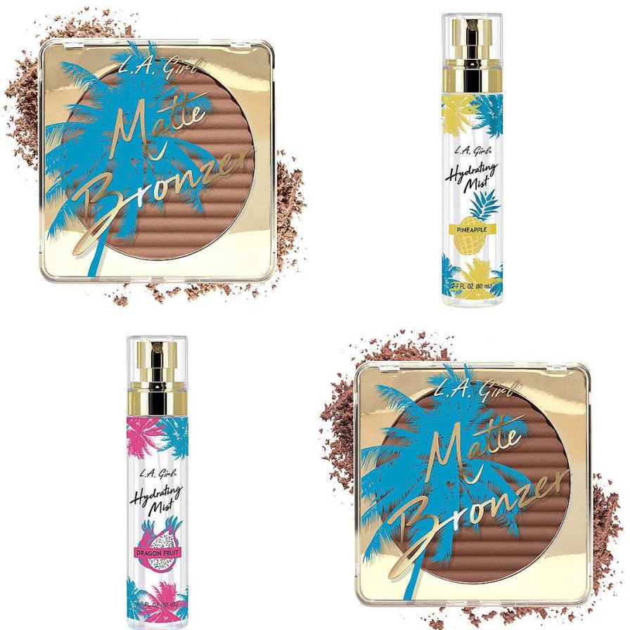 L.A. Girl Bronceador | Bronceador Mate E Hidratante Mist L.A. Girl - Venta Al Por Mayor Display 24 Unidades (Gpd434)