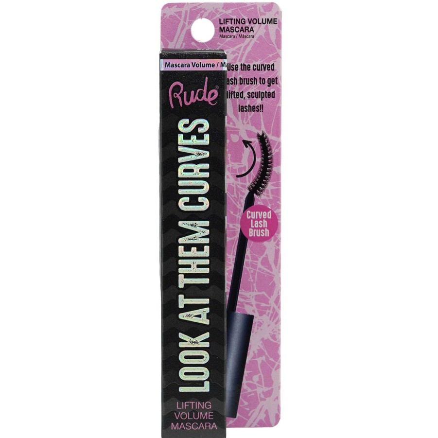 Rude Cosmetics Mascara | Mascara Look At Them Curves Rude Cosmetics - Venta Al Por Mayor Pack 6 Unidades (Rc-87845)