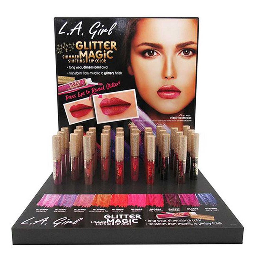 L.A. Girl Brillos | Glitter Magic Lip Color L.A. Girl - Venta Al Por Mayor Display 30 Unidades (Gpd288)