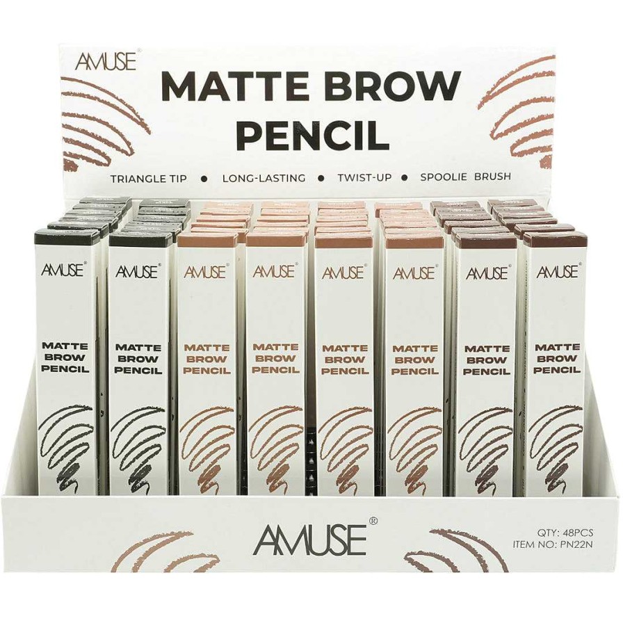 Amuse Cejas | L Piz De Cejas Mate Amuse - Venta Al Por Mayor Display 48 Unidades (Pn22N)