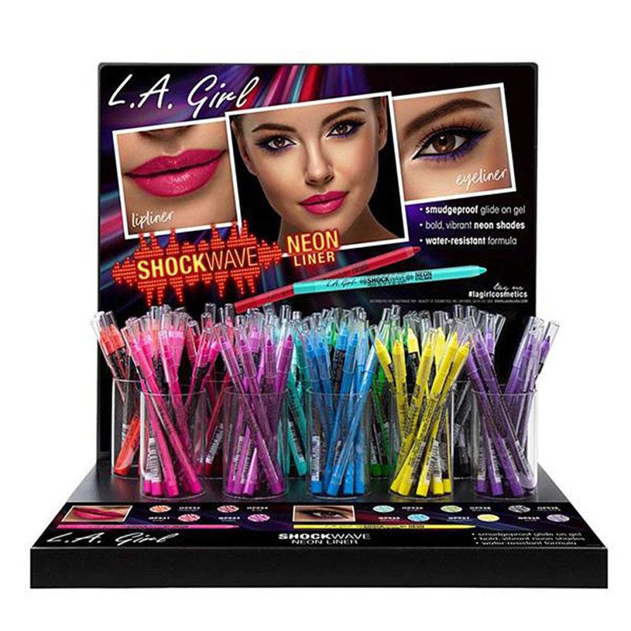 L.A. Girl Delineador De Labios | Shockwave Neon Liner L.A. Girl - Venta Al Por Mayor Display 120 Unidades (Gpd281)