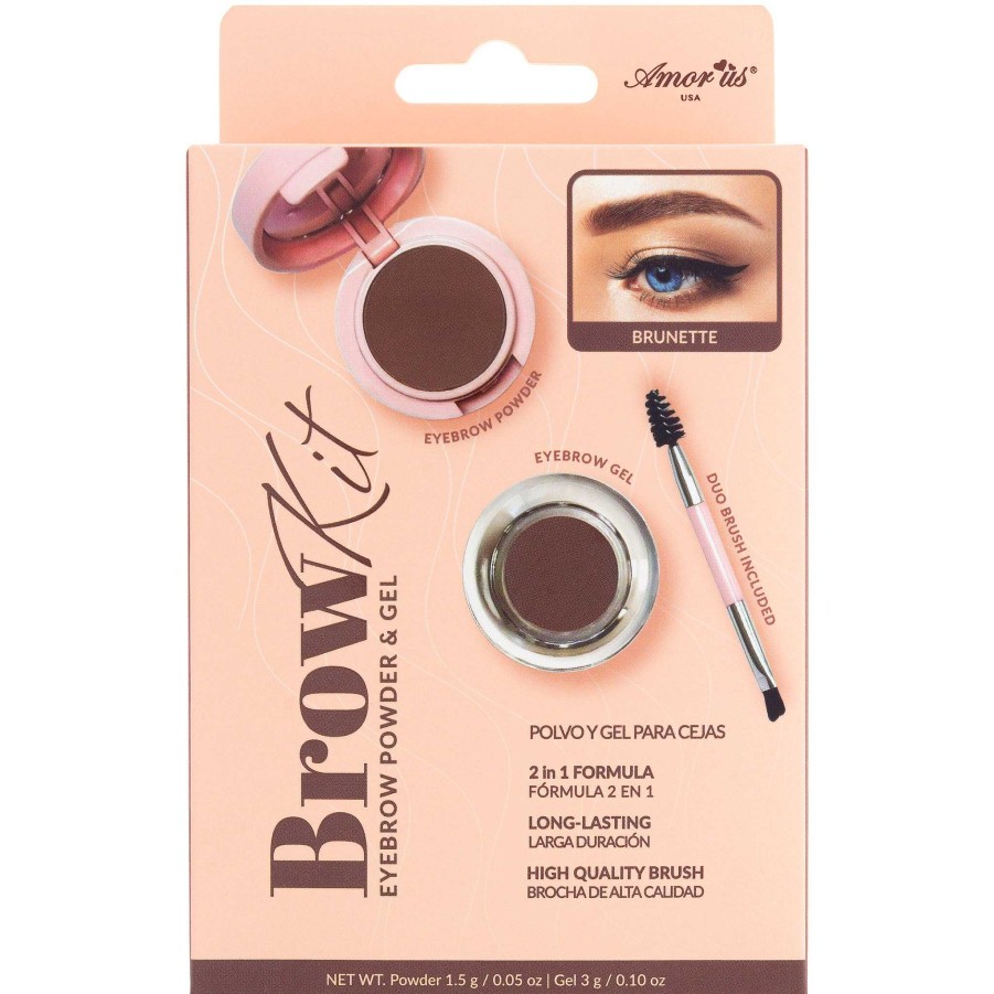 Amor Us Cejas | Kit Para Cejas - Polvo Y Gel Para Cejas Amor Us - Venta Al Por Mayor Display 24 Unidades (Co-Browkd)