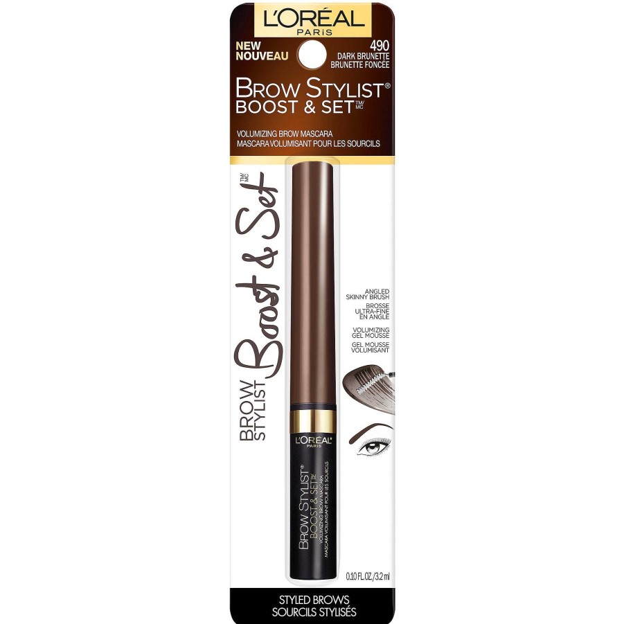 Loreal Mascara | Set M Scara Para Cejas Casta O Oscuro Y Brow Stylist Boost Loreal - Venta Al Por Mayor 72 Unidades (K25845)