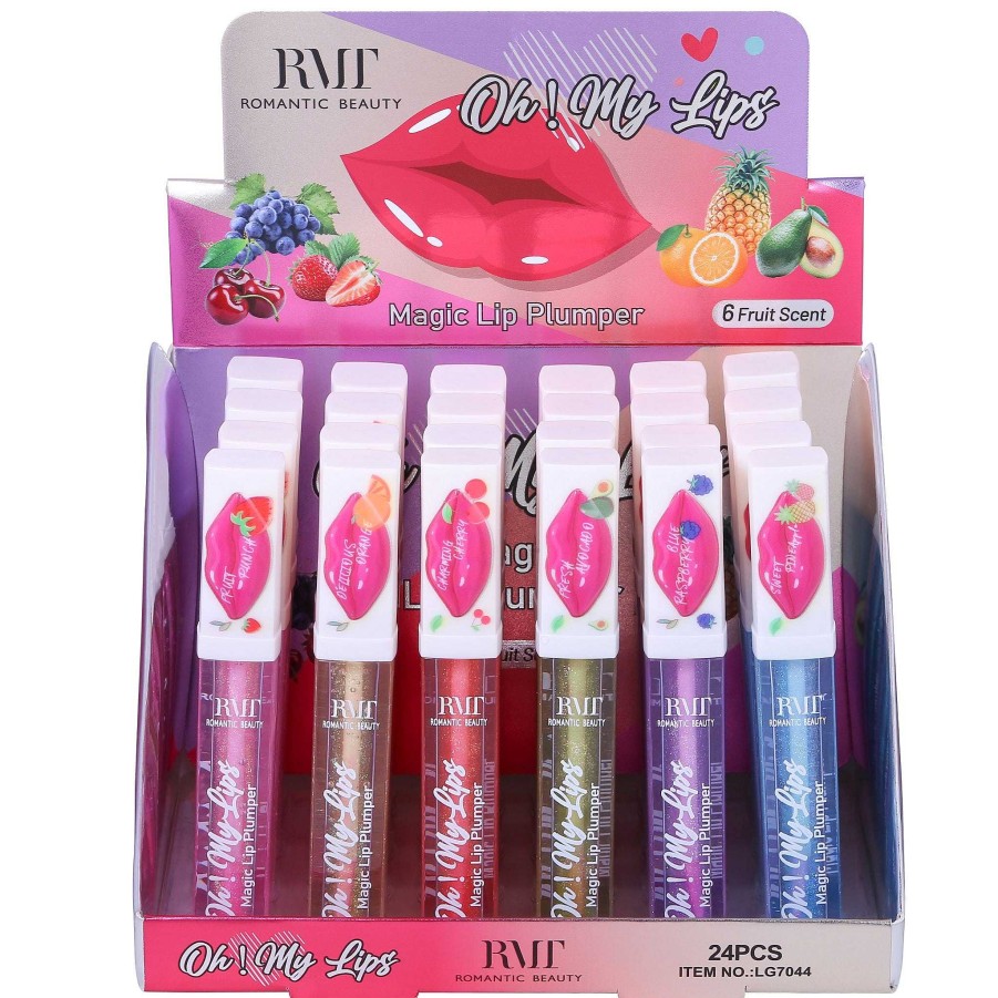 Romantic Beauty Brillos | Brillo Labial Magico Oh! My Lips Romantic Beauty - Venta Al Por Mayor Display 24 Unidades (Lg7044)