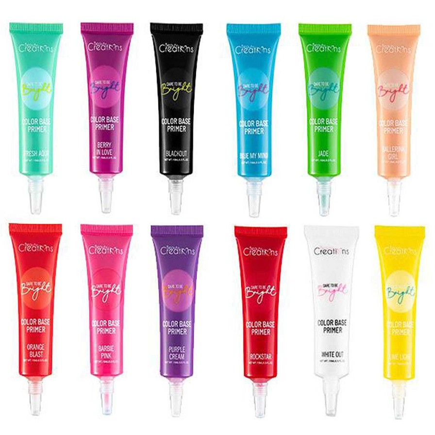 Beauty Creations Primers | Primer Base 12 Colores Dare To Be Bright Surtido Beauty Creations - Venta Al Por Mayor Pack 12 Unidades (Ebdprimer)