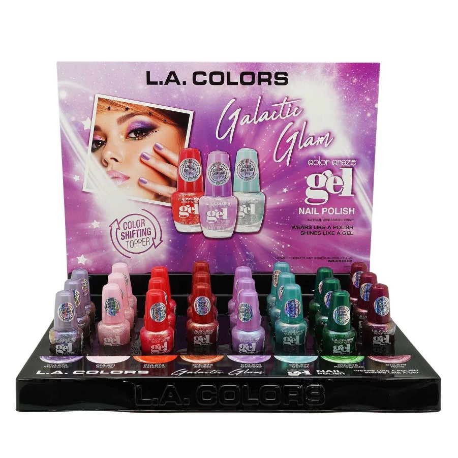 L.A. Colors Esmalte De U As | Esmalte De U As En Gel Galactic Glam L.A. Colors - Venta Al Por Mayor Display 24 Unidades (Clac504)