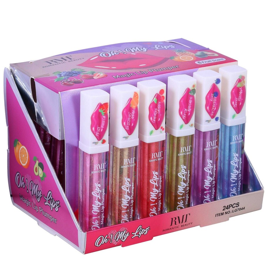 Romantic Beauty Brillos | Brillo Labial Magico Oh! My Lips Romantic Beauty - Venta Al Por Mayor Display 24 Unidades (Lg7044)