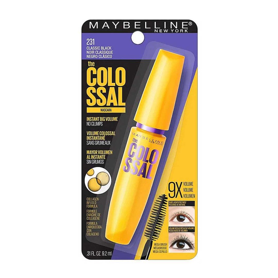 Maybelline Mascara | Mascara Volume Express The Colossal 231 Negro Clasico Maybelline - Venta Al Por Mayor 6 Unidades (May0149)