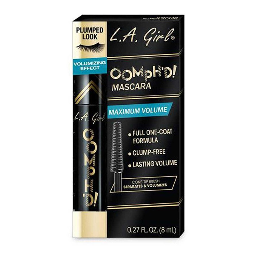 L.A. Girl Mascara | M Scara Oomph'D - Super Black - L.A. Girl - Ventas Al Por Mayor 12 Unidades (Gms648)