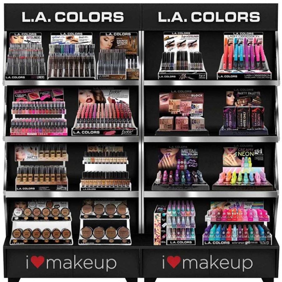 L.A. Colors Exhibidor De Piso | Exhibidor De Piso De Maquillaje 6Ft L.A. Colors - Venta Al Por Mayor Contiene 17 Display 2262 Unidades(Claf320A)