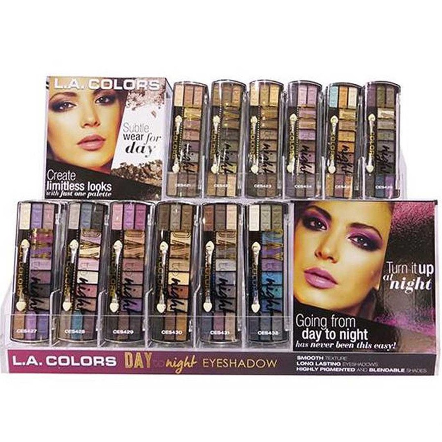 L.A. Colors Paletas | Sombras Para Dia Y Noche L.A. Colors - Venta Al Por Mayor Display 144 Unidades (Cad73.1)