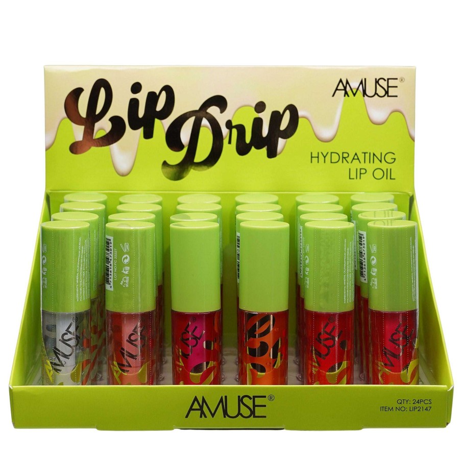 Amuse Brillos | Aceite Labial Hidratante Lip Drip Amuse - Venta Al Por Mayor Display 24 Unidades (Lip2147)