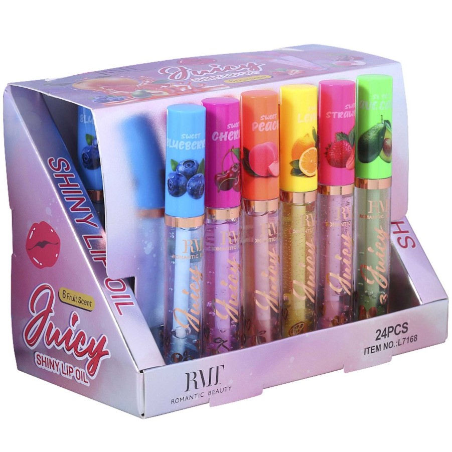 Romantic Beauty Brillos | Juicy Shiny Lip Oil Romantic Beauty - Venta Al Por Mayor Display 24 Unidades (L7168)