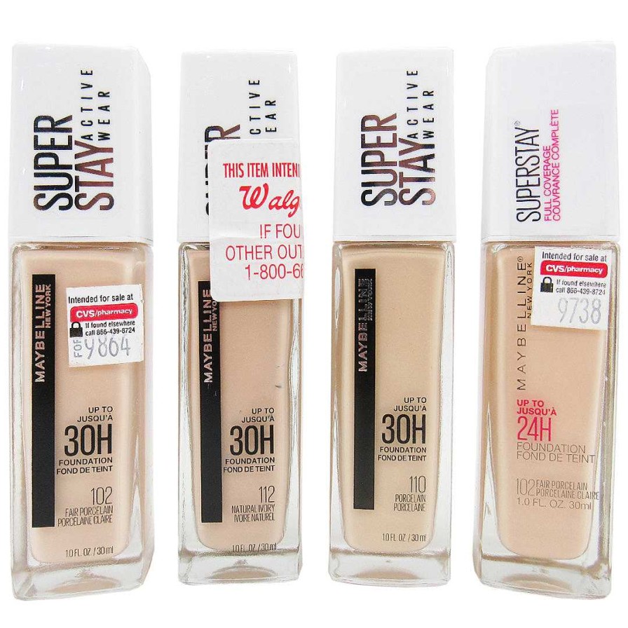 Maybelline Bases | Base Liquida Superstay Full Coverage Surtida Maybelline - Liquidacion 6 Unidades (Mss30H)