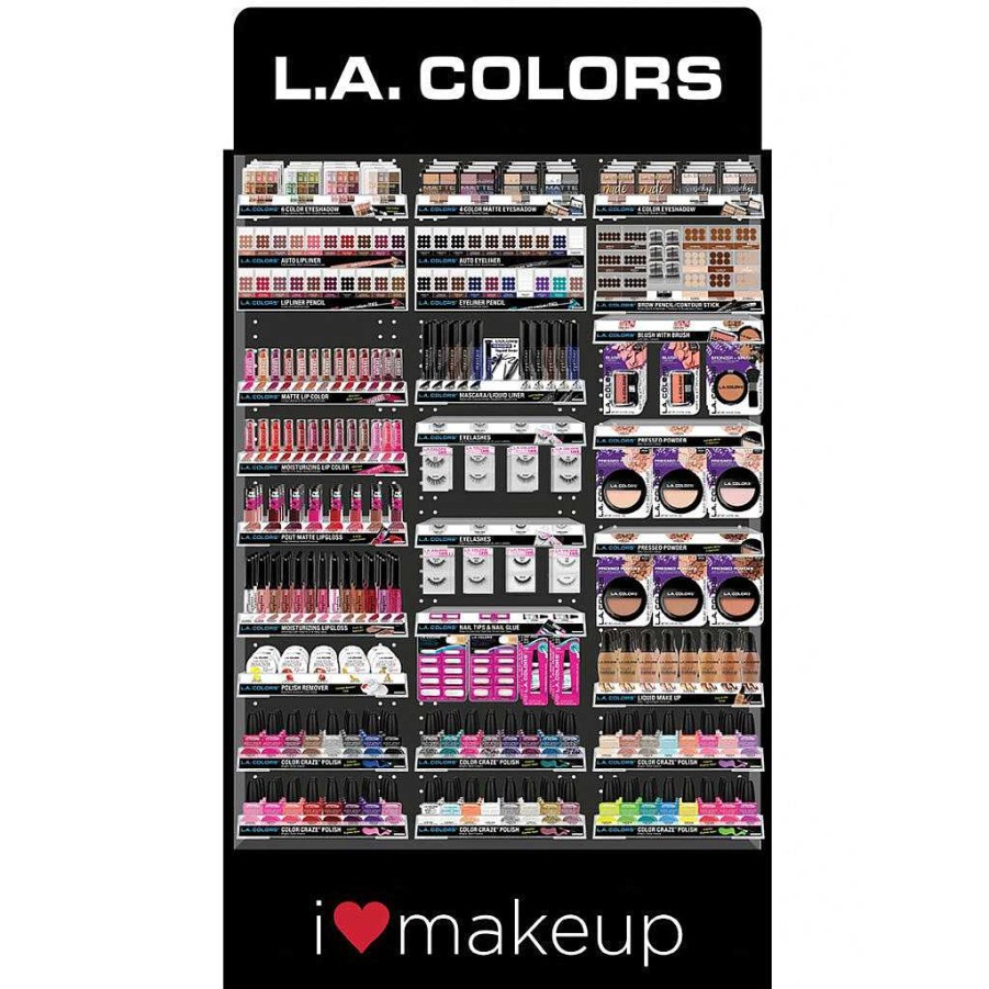 L.A. Colors Exhibidor De Piso | Exhibidor De Piso De Maquillaje Opp L.A. Colors - Venta Al Por Mayor Display 2,868 Unidades (Claf318.1)