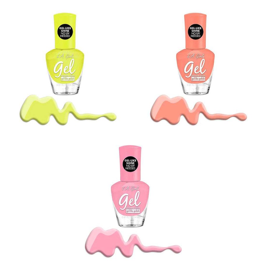 L.A. Girl Esmalte De U As | Brillo Gel Extreme Pastels L.A. Girl - Venta Al Por Mayor Display 42 Unidades (Gpd400)