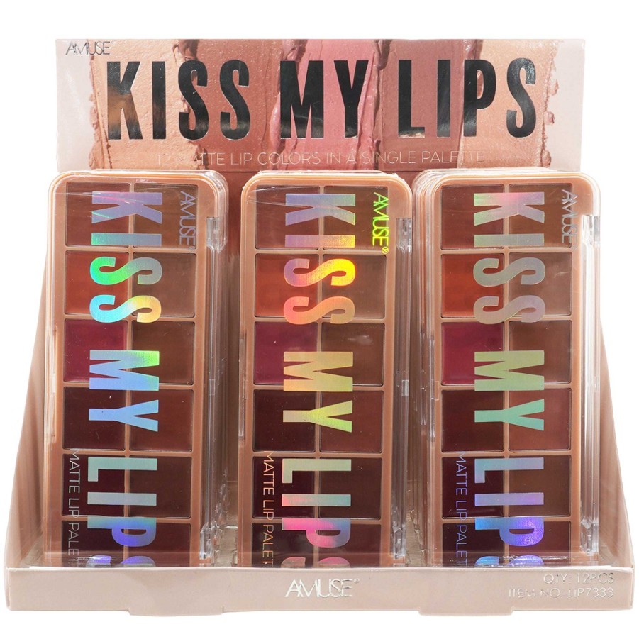 Amuse Brillos | Besa Mis Labios Amuse - Venta Al Por Mayor Display 12 Unidades (Lip7333)