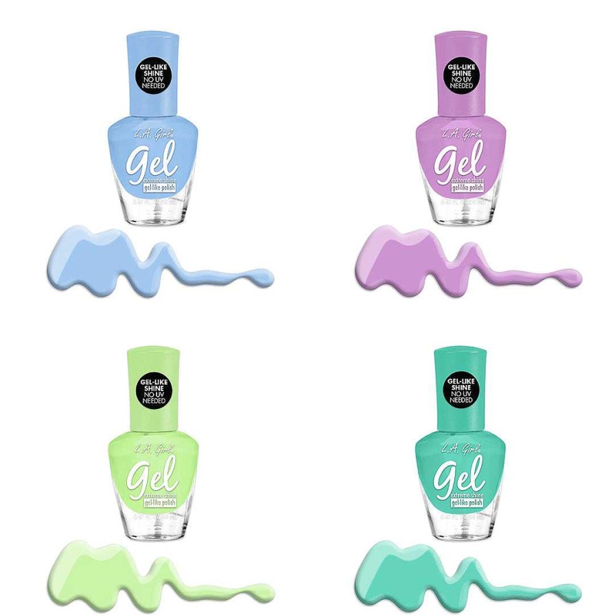 L.A. Girl Esmalte De U As | Brillo Gel Extreme Pastels L.A. Girl - Venta Al Por Mayor Display 42 Unidades (Gpd400)