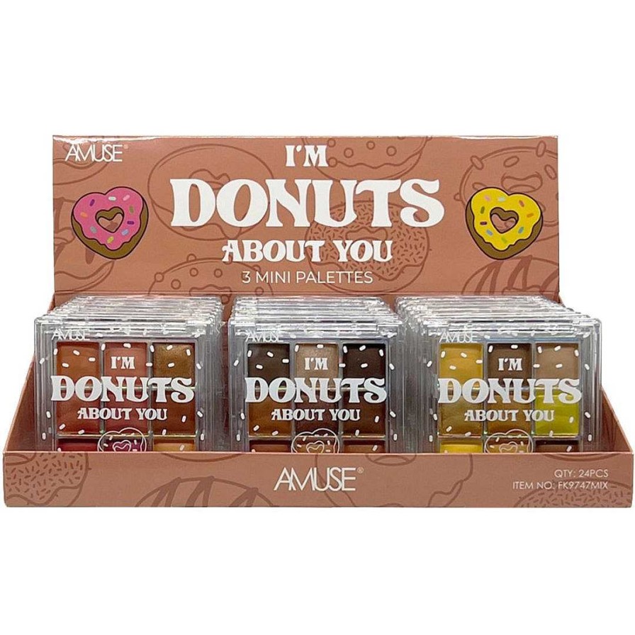 Amuse Sombras | Paleta De Sombras De Ojos I'M Donuts About You Amuse - Venta Al Por Mayor Display 24 Unidades (Fk9747Mix)