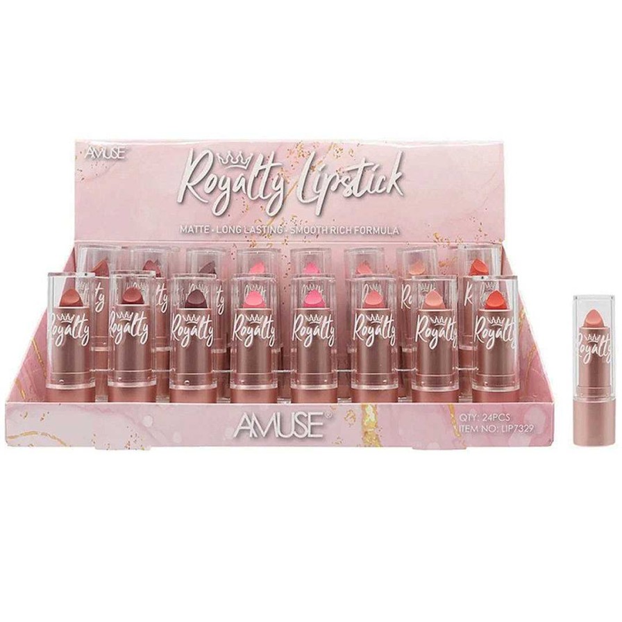 Amuse Labiales | L Piz Labial Royalty Amuse - Venta Al Por Mayor Display 24 Unidades (Lip7329)