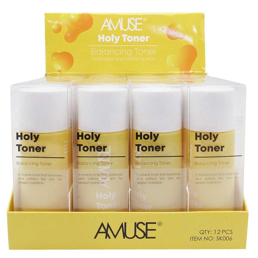 Amuse Removedor De Maquillaje | T Nico Facial Equilibrante Holy Toner Amuse - Venta Al Por Mayor Display 12 Unidades (Sk006)