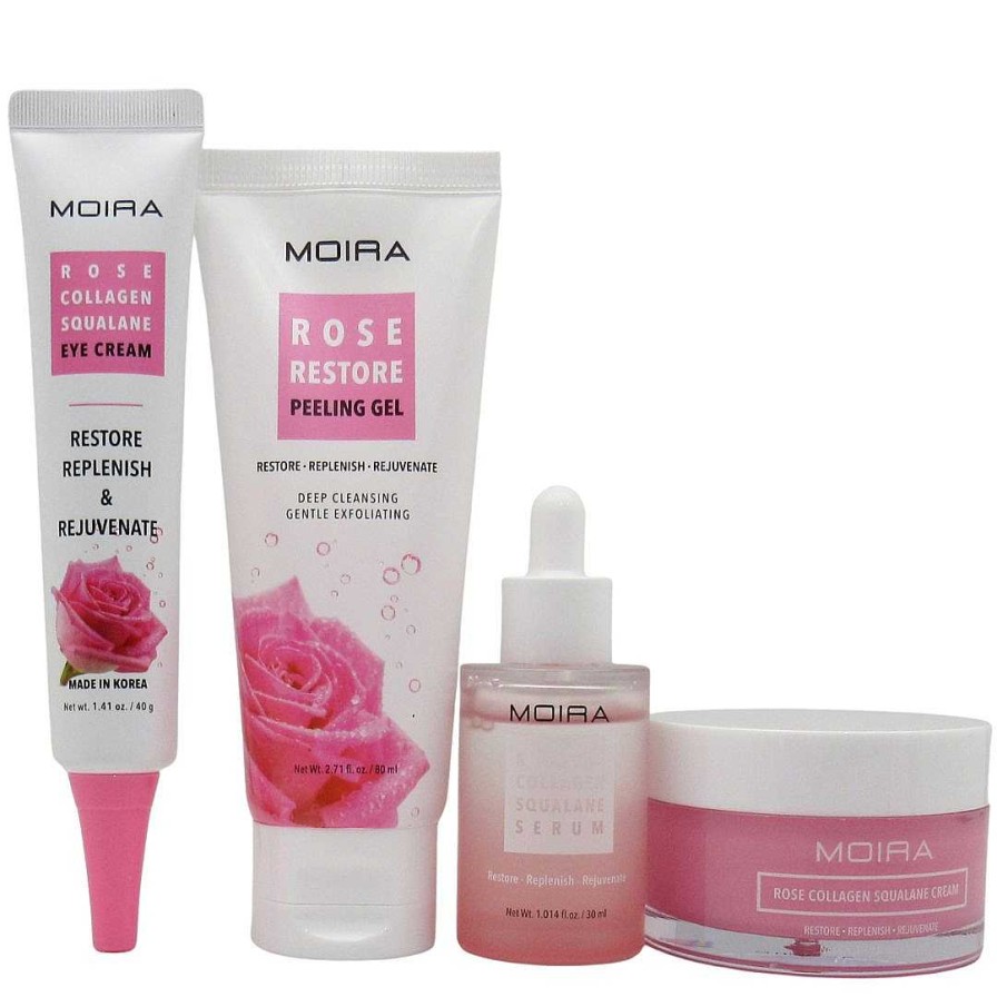 Moira Beauty Sets | Rose Collagen Skincare Moira Beauty Surtidos - Venta Al Por Mayor 4 Unidades (Roseset)